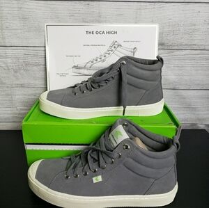 Cariuma High Charcoal Grey Suede Sneaker Mens 9‎ Womens 10.5